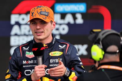 Race winner Max Verstappen (NLD) Red Bull Racing in parc ferme. Formula 1 World Championship, Rd 11, British Grand Prix,