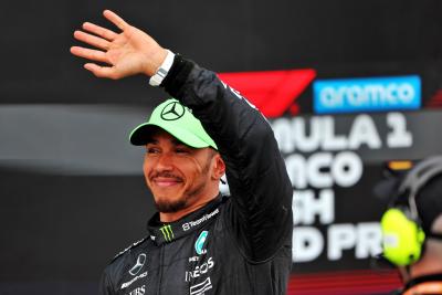 Lewis Hamilton (GBR) Mercedes AMG F1 in parc ferme. Formula 1 World Championship, Rd 11, British Grand Prix, Silverstone,