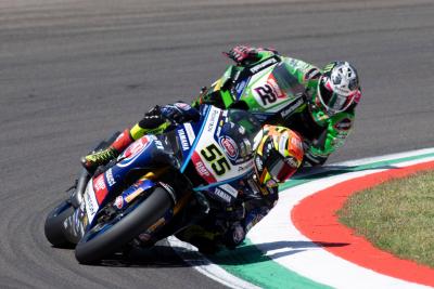 Andrea Locatelli, Alex Lowes, Race2, Italian WorldSBK 16 July