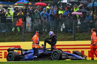 Logan Sargeant (USA) Williams Racing FW45 went off in the first practice session. Formula 1 World Championship, Rd 13,