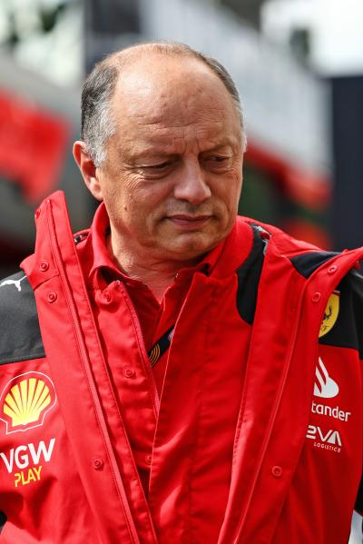 Frederic Vasseur (FRA) Ferrari Team Principal. Formula 1 World Championship, Rd 13, Belgian Grand Prix, Spa Francorchamps,