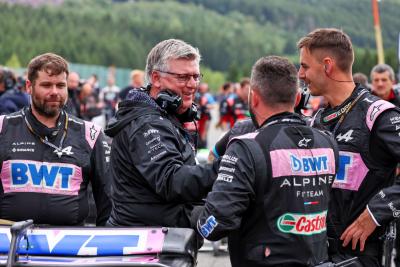 Alpine F1 Team with Otmar Szafnauer (USA) Alpine F1 Team, Team Principal on the grid. Formula 1 World Championship, Rd 13,