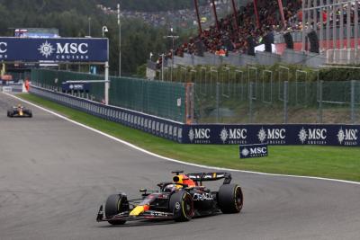 Max Verstappen (NLD ) Red Bull Racing RB19. Kejuaraan Dunia Formula 1, Rd 13, Grand Prix Belgia, Francorchamps Spa,