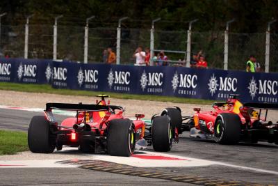 Carlos Sainz Jr (ESP) Ferrari SF-23 and Charles Leclerc (MON) Ferrari SF-23. Formula 1 World Championship, Rd 15, Italian