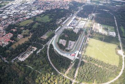 An aerial view of the circuit. Formula 1 World Championship, Rd 15, Italian Grand Prix, Monza, Italy, Qualifying Day.-