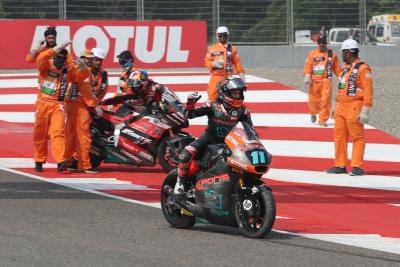 Sergio Garcia, Celestino Vietti crash, Moto2, Indian MotoGP, 22 September