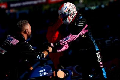 Esteban Ocon (FRA) Alpine F1 Team A523 in parc ferme. Formula 1 World Championship, Rd 17, Japanese Grand Prix, Suzuka,