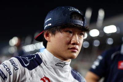 Yuki Tsunoda (JPN) AlphaTauri on the grid. Formula 1 World Championship, Rd 18, Qatar Grand Prix, Doha, Qatar, Race