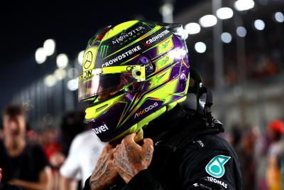 Lewis Hamilton (GBR) Mercedes AMG F1 on the grid. Formula 1 World Championship, Rd 18, Qatar Grand Prix, Doha, Qatar, Race