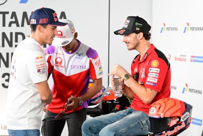 Jorge Martin, Francesco Bagnaia, Marc Marquez, Indonesian MotoGP 12 October