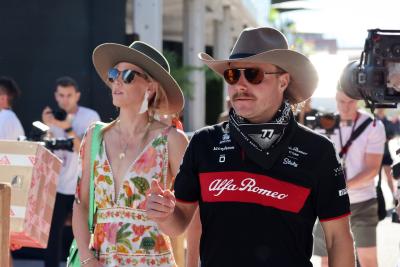 Valtteri Bottas (FIN) Alfa Romeo F1 Team with his girlfriend Tiffany Cromwell (AUS) Professional Cyclist. Formula 1 World