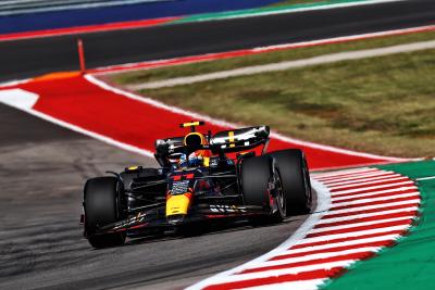 Sergio Perez (MEX) Red Bull Racing RB19. Formula 1 World Championship, Rd 19, United States Grand Prix, Austin, Texas,