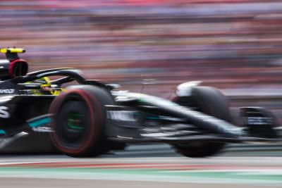 Lewis Hamilton (GBR) Mercedes AMG F1 W14. Formula 1 World Championship, Rd 19, United States Grand Prix, Austin, Texas,