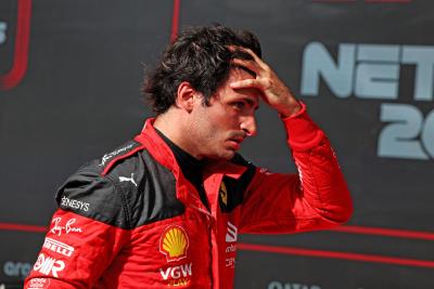 Carlos Sainz Jr (ESP) Ferrari in parc ferme. Formula 1 World Championship, Rd 19, United States Grand Prix, Austin, Texas,