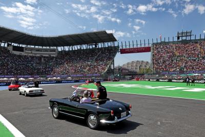 Zhou Guanyu (CHN) Alfa Romeo F1 Team on the drivers' parade. Formula 1 World Championship, Rd 20, Mexican Grand Prix,