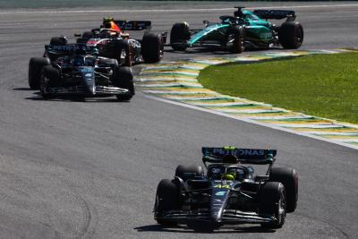 Lewis Hamilton (GBR ) Mercedes AMG F1 W14.Kejuaraan Dunia Formula 1, Rd 21, Grand Prix Brasil, Sao Paulo, Brasil,