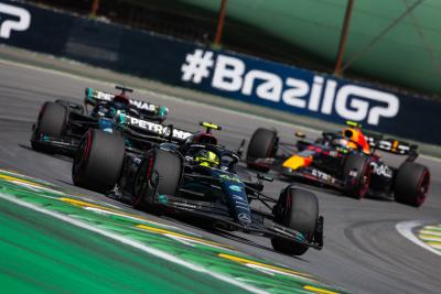 Lewis Hamilton (GBR) Mercedes AMG F1 W14. Formula 1 World Championship, Rd 21, Brazilian Grand Prix, Sao Paulo, Brazil,