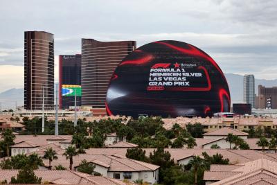 Circuit atmosphere - Sphere. Formula 1 World Championship, Rd 22, Las Vegas Grand Prix, Las Vegas, Nevada, USA,