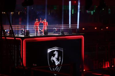 (L to R): Carlos Sainz Jr (ESP) Ferrari and Charles Leclerc (MON) Ferrari - Opening Ceremony. Formula 1 World