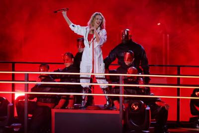 Kylie Minogue (AUS) Singer - Opening Ceremony. Formula 1 World Championship, Rd 22, Las Vegas Grand Prix, Las Vegas,