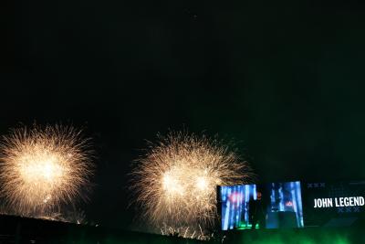 Circuit atmosphere - Opening Ceremony. Formula 1 World Championship, Rd 22, Las Vegas Grand Prix, Las Vegas, Nevada, USA,