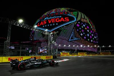 George Russell (GBR ) Mercedes AMG F1 W14.Kejuaraan Dunia Formula 1, Rd 22, Grand Prix Las Vegas, Las Vegas, Nevada,
