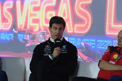 Toto Wolff (GER) Mercedes AMG F1 Shareholder and Executive Director in the FIA Press Conference. Formula 1 World