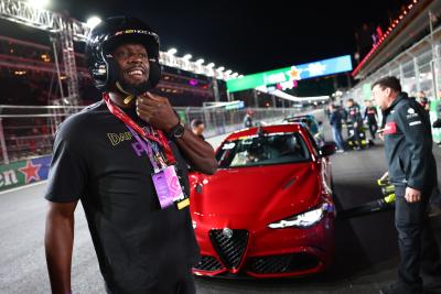 Usain Bolt (JAM) Former Athlete - Alfa Romeo F1 Team Pirelli Hot Laps. Formula 1 World Championship, Rd 22, Las Vegas