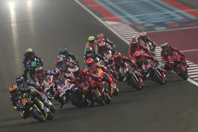 Luca Marini, Jorge Martin, Francesco Bagnaia, Tissot Sprint Race, Qatar MotoGP, 18 November