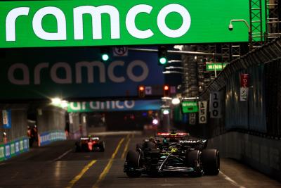 Lewis Hamilton (GBR ) Mercedes AMG F1 W14.Kejuaraan Dunia Formula 1, Rd 22, Grand Prix Las Vegas, Las Vegas, Nevada,