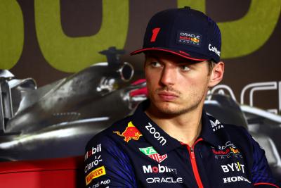 Max Verstappen (NLD) Red Bull Racing in the FIA Press Conference. Formula 1 World Championship, Rd 23, Abu Dhabi Grand