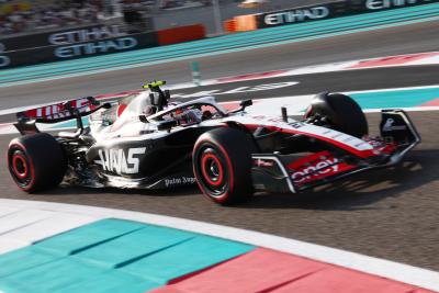 Nico Hulkenberg (GER) Haas VF-23. Formula 1 World Championship, Rd 23, Abu Dhabi Grand Prix, Yas Marina Circuit, Abu
