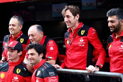Charles Leclerc (MON) Ferrari; Carlos Sainz Jr (ESP) Ferrari; Diego Ioverno (ITA) Ferrari Sporting Director; Frederic
