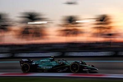 Fernando Alonso (ESP) Aston Martin F1 Team AMR23. Formula 1 World Championship, Rd 23, Abu Dhabi Grand Prix, Yas Marina