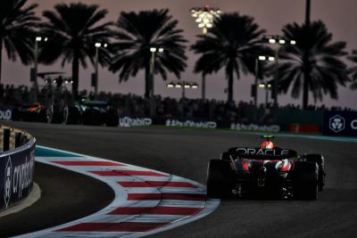 Sergio Perez (MEX) Red Bull Racing RB19. Formula 1 World Championship, Rd 23, Abu Dhabi Grand Prix, Yas Marina Circuit,