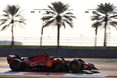 Charles Leclerc (MON ) Ferrari SF-23.Tes Formula 1, Sirkuit Yas Marina, Abu Dhabi, Selasa.- www.xpbimages.com,