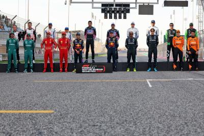 Drivers' Class of 2024 group photograph. Formula 1 World Championship, Rd 1, Bahrain Grand Prix, Sakhir, Bahrain, Race