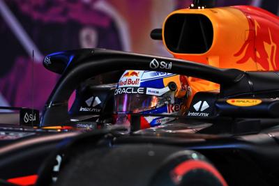 Race winner Max Verstappen (NLD) Red Bull Racing RB20 in parc ferme. Formula 1 World Championship, Rd 1, Bahrain Grand