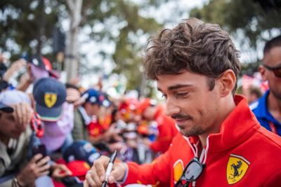 Charles Leclerc (MON) Ferrari with fans. Formula 1 World Championship, Rd 3, Australian Grand Prix, Albert Park,