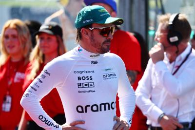 Fernando Alonso (ESP) Aston Martin F1 Team on the grid. Formula 1 World Championship, Rd 3, Australian Grand Prix, Albert