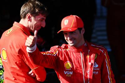 Race winner Carlos Sainz Jr (ESP) Ferrari celebrates in parc ferme. Formula 1 World Championship, Rd 3, Australian Grand