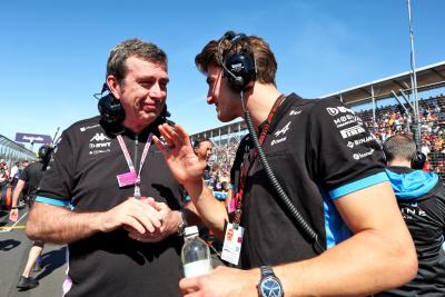 (L to R): Bruno Famin (FRA) Alpine Motorsports Vice President and Alpine F1 Team Team Principal with Jack Doohan (AUS)