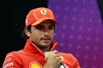Carlos Sainz Jr (ESP) Ferrari in the FIA Press Conference. Formula 1 World Championship, Rd 4, Japanese Grand Prix,