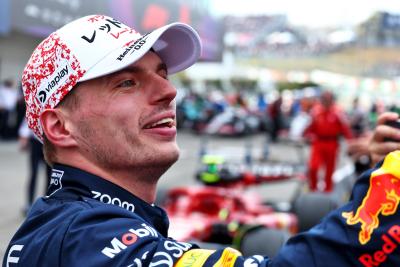 Race winner Max Verstappen (NLD) Red Bull Racing celebrates in parc ferme. Formula 1 World Championship, Rd 4, Japanese