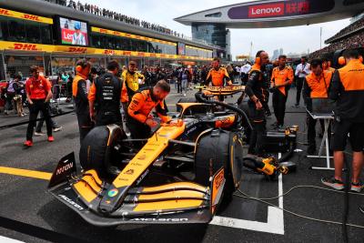 Lando Norris (GBR) McLaren MCL38 on the grid. Formula 1 World Championship, Rd 5, Chinese Grand Prix, Shanghai, China,