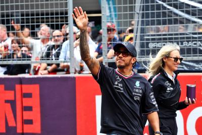 Lewis Hamilton (GBR) Mercedes AMG F1 on the drivers' parade. Formula 1 World Championship, Rd 5, Chinese Grand Prix,