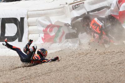Dani Pedrosa crash, MotoGP, Spanish MotoGP, 26 April