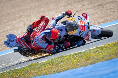 Marc Marquez crash Tissot Sprint Race, Spanish MotoGP, 27 April