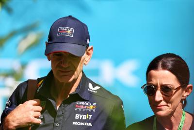 L to R): Adrian Newey (GBR) Red Bull Racing Chief Technical Officer with his wife Amanda Newey (GBR). Formula 1 World