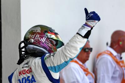 Daniel Ricciardo (AUS) RB celebrates in Sprint parc ferme. Formula 1 World Championship, Rd 6, Miami Grand Prix, Miami,